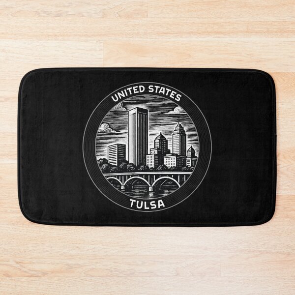 Item preview, Tulsa USA Linocut Style  designed and sold by Thistle-TShop.
