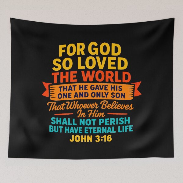 Item preview, John 3:16 For God So Loved The World designed and sold by plushism.
