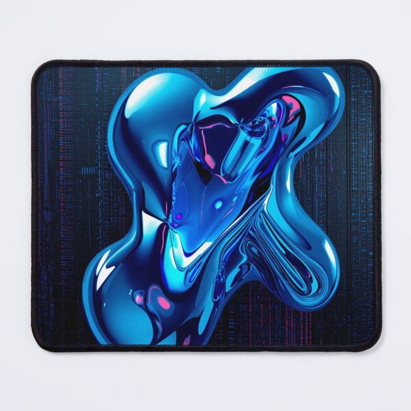 Item preview, Liquid Chrome Cyberpunk Y2K Glitch Art designed and sold by omg-designs.