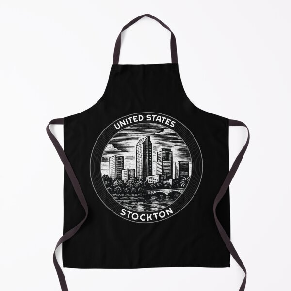 Item preview, Stockton USA Linocut Style  designed and sold by Thistle-TShop.