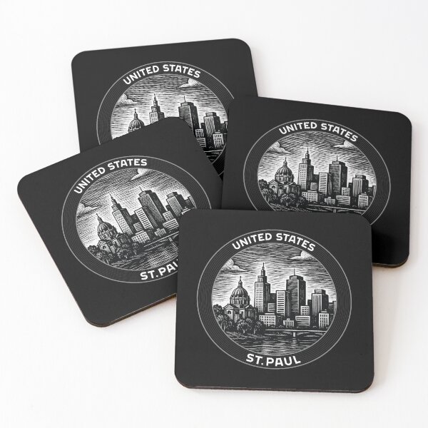 Item preview, St.Paul USA Linocut Style  designed and sold by Thistle-TShop.