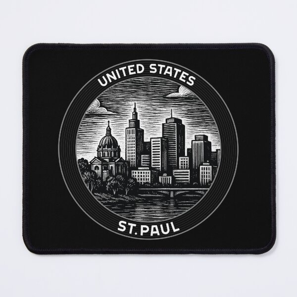 Item preview, St.Paul USA Linocut Style designed and sold by Thistle-TShop.