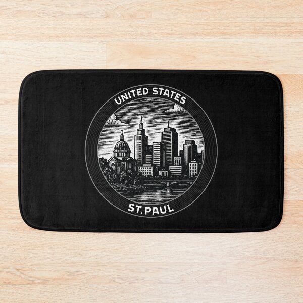 Item preview, St.Paul USA Linocut Style  designed and sold by Thistle-TShop.