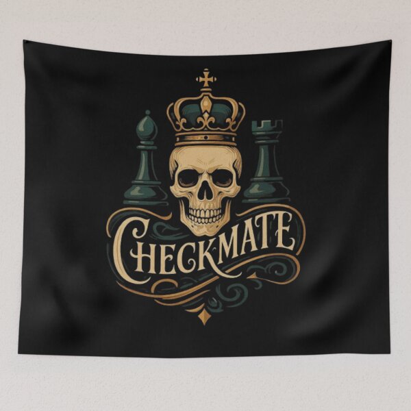 Item preview, Checkmate chess Skull – Skulls Design & Illustration, Skull Art, Skeleton, Anatomy Skull, Dark Art Graphic designed and sold by Typologystudios.