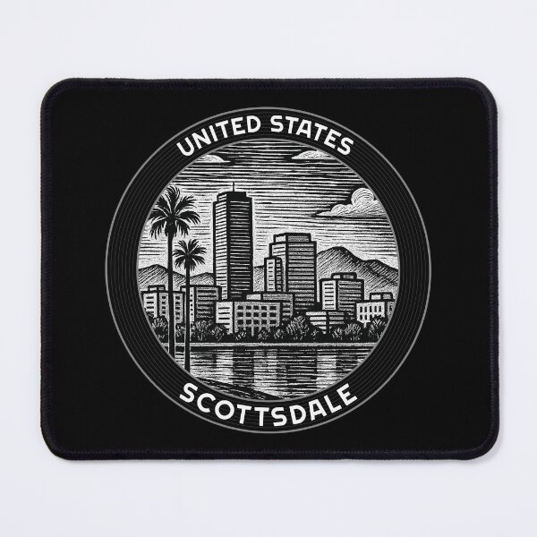 Item preview, Scottsdale USA Linocut Style designed and sold by Thistle-TShop.