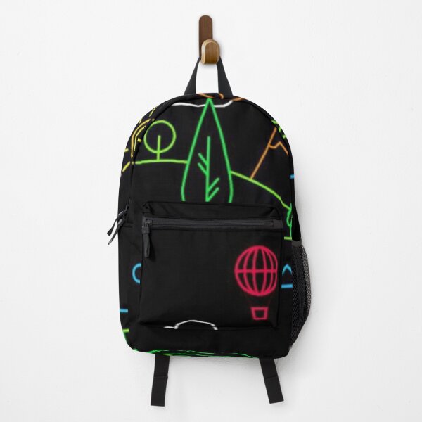 Item preview, Neon line art mountain landscape designed and sold by NivyasArtistry.