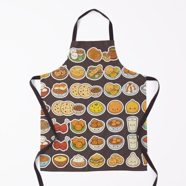 Item preview, The Great Indian Street Food Megapack - 35+ Cute Chibi Icons Sticker Sheet designed and sold by DesertFlowArt.