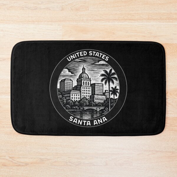 Item preview, Santa Ana USA Linocut Style  designed and sold by Thistle-TShop.