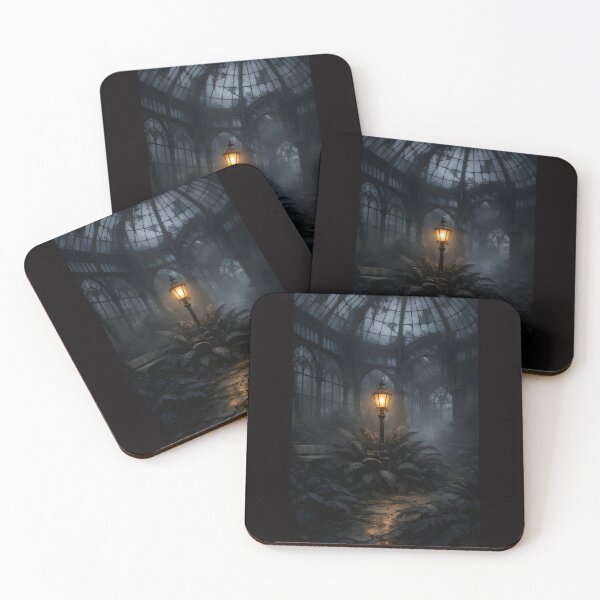 Item preview, The Midnight Solarium: Enchanted Gothic Greenhouse & Lamplit Ferns designed and sold by Studio77-Gothic.