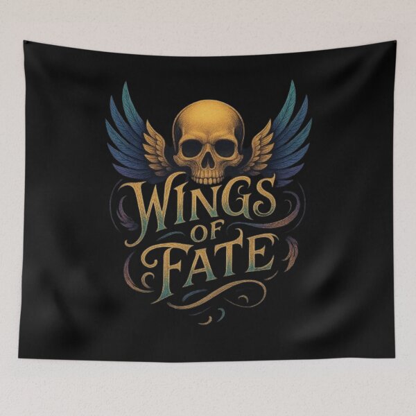 Artikelvorschau, Wings of Fate Skulls – Totenkopfkunst, gotische Totenköpfe, Zuckerschädel, Totenkopf-Tattoos & Skelett-Designs entworfen und verkauft von Typologystudios.