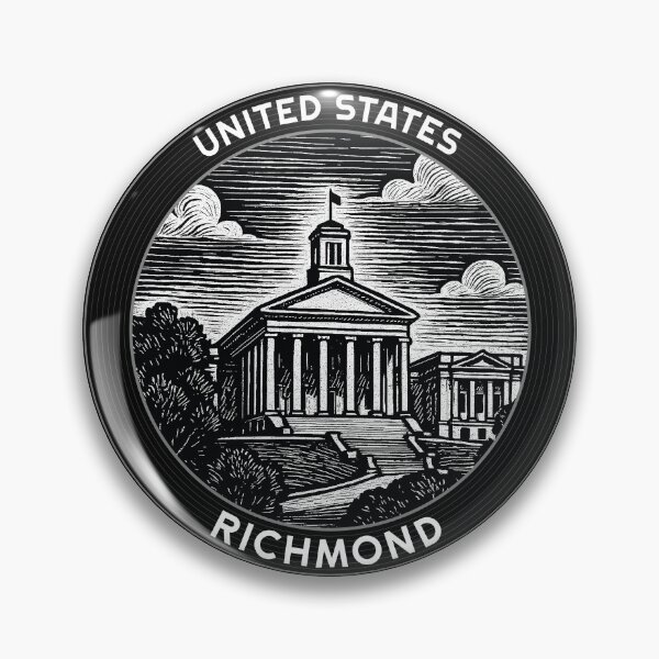 Item preview, Richmond USA Linocut Style  designed and sold by Thistle-TShop.