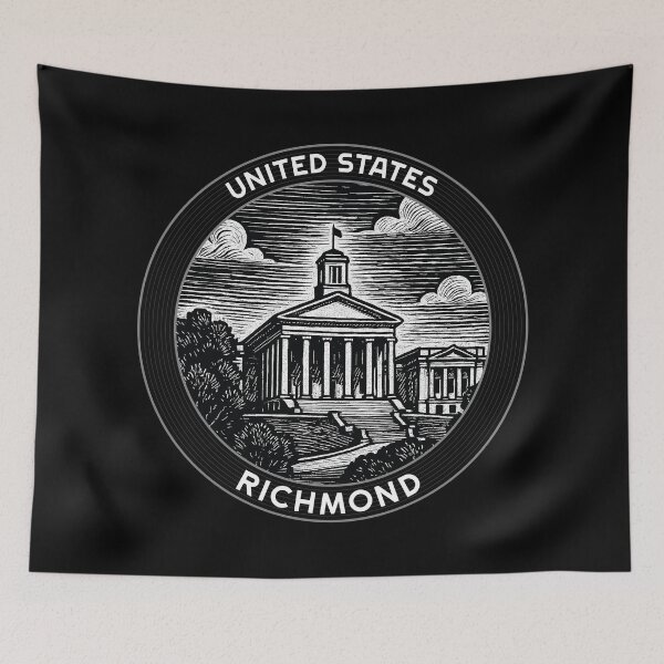 Item preview, Richmond USA Linocut Style  designed and sold by Thistle-TShop.