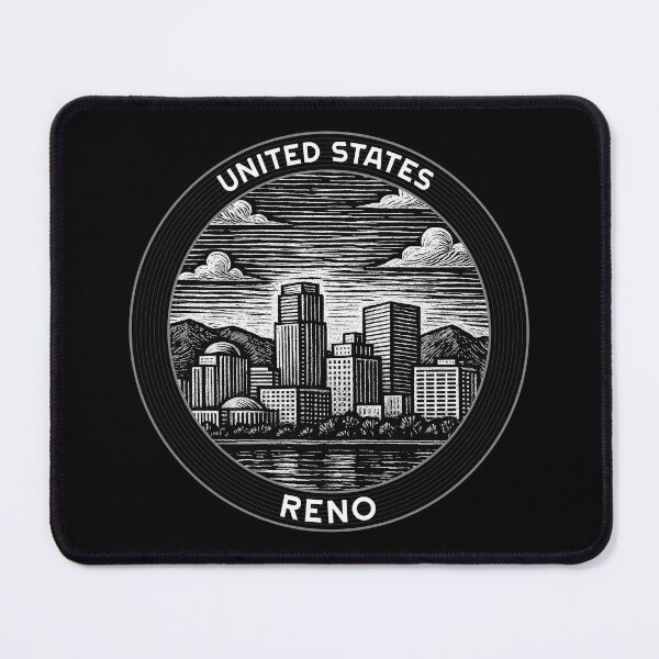 Item preview, Reno USA Linocut Style designed and sold by Thistle-TShop.