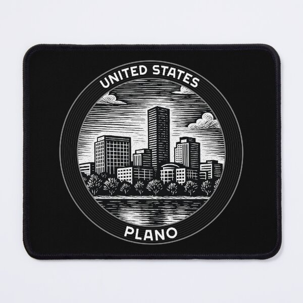 Item preview, Plano USA Linocut Style  designed and sold by Thistle-TShop.