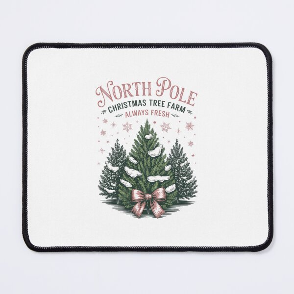 Item preview, North pole Pink Christmas Coquette bow Christmas Season Christmas tree designed and sold by EllenJast.