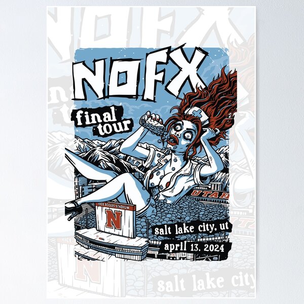 Item preview, NOFX - Final Tour 2024 in Salt Lake City: Zombie Nurse Punk Mayhem designed and sold by rockfanatic.