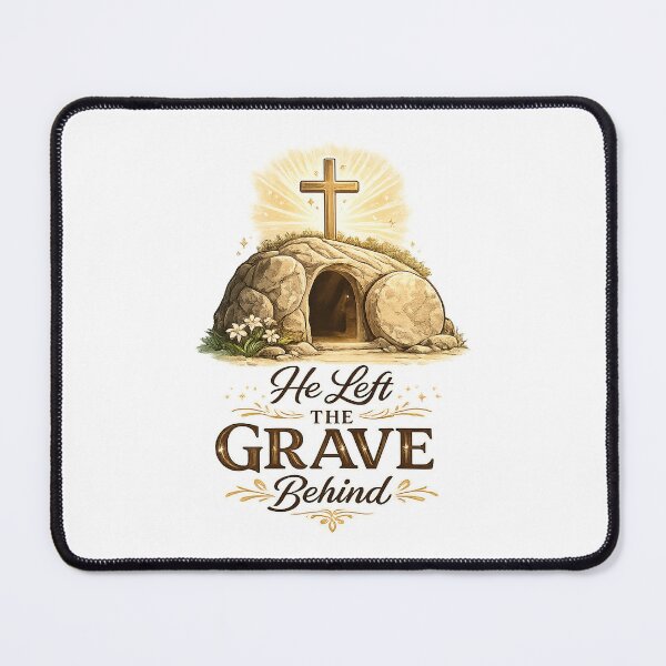 Item preview, He Left the Grave Behind Christian Easter Design designed and sold by StyleLap.