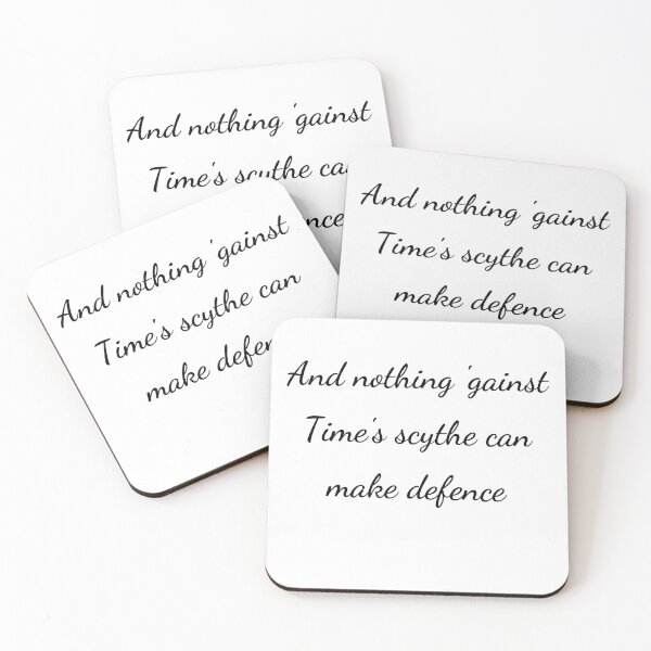 Item preview, "And nothing 'gainst Time's scythe can make defence," - handwriting black designed and sold by ariksworld.