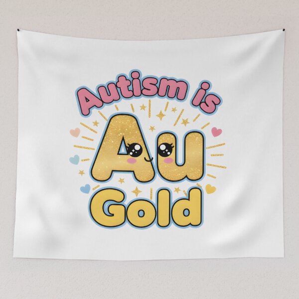 Item preview, Autism is Au Gold – Neurodiversity Gift for Kids, Autism ADHD Pride Design designed and sold by MindScience4You.