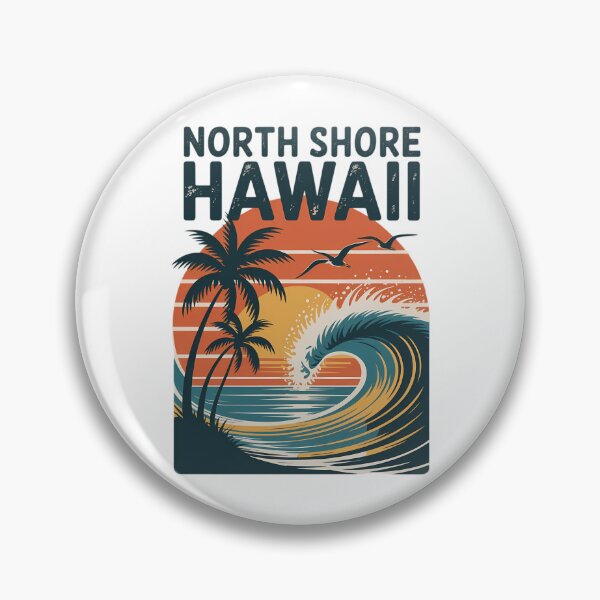 Item preview, North Shore Oahu Hawaii Beach Surfing Hawaiian designed and sold by EllenJast.