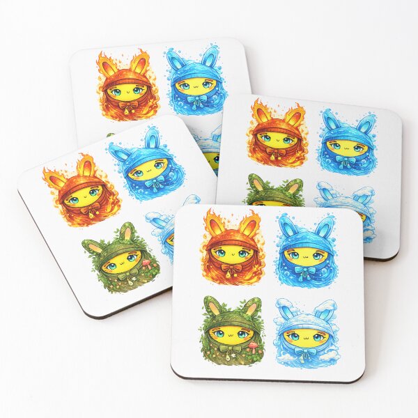 Item preview, Elemental Bunny Spirits Complete Set designed and sold by InnerwayStudio.