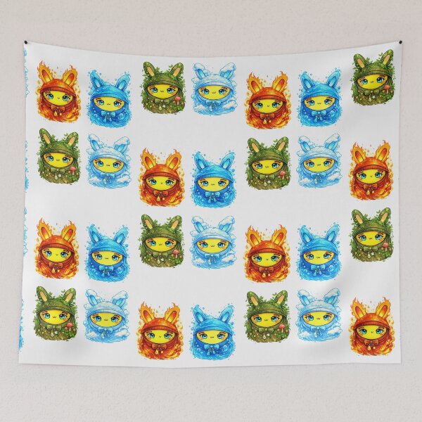 Item preview, Elemental Bunny Spirits Complete Set designed and sold by InnerwayStudio.