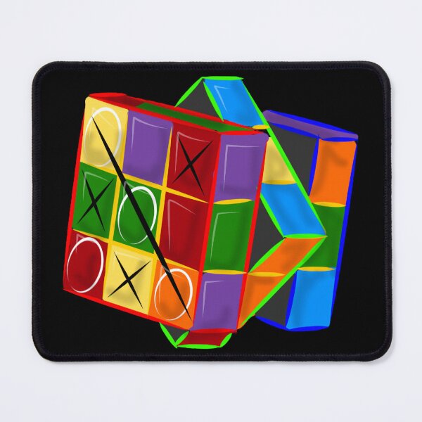 Item preview, Abstract Rubik's Cube Tic-Tac-Toe Concept Art designed and sold by LeshanArtUA.