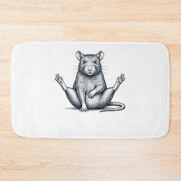 Item preview, Funny Rat Yoga Pose Animal Lover Meme designed and sold by DoodleTortle.