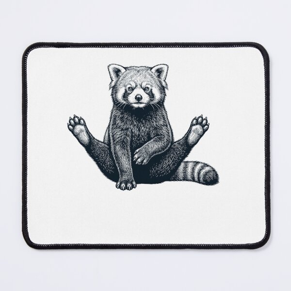 Item preview, Funny Red Panda Yoga Pose Animal Lover Meme designed and sold by DoodleTortle.