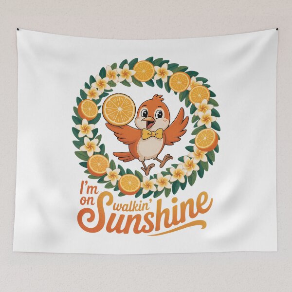 Item preview, Orange Bird Flower And Garden Festival Summer designed and sold by EllenJast.