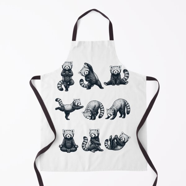 Item preview, Vintage Red Panda Yoga Poses Funny Meditation Animal Lover designed and sold by DoodleTortle.
