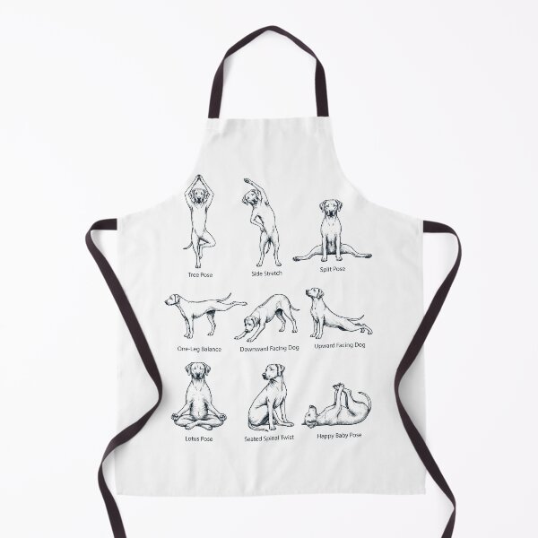 Item preview, Vintage Rhodesian Ridgeback Yoga Poses Funny Meditation Dog Mom Lover designed and sold by DoodleTortle.