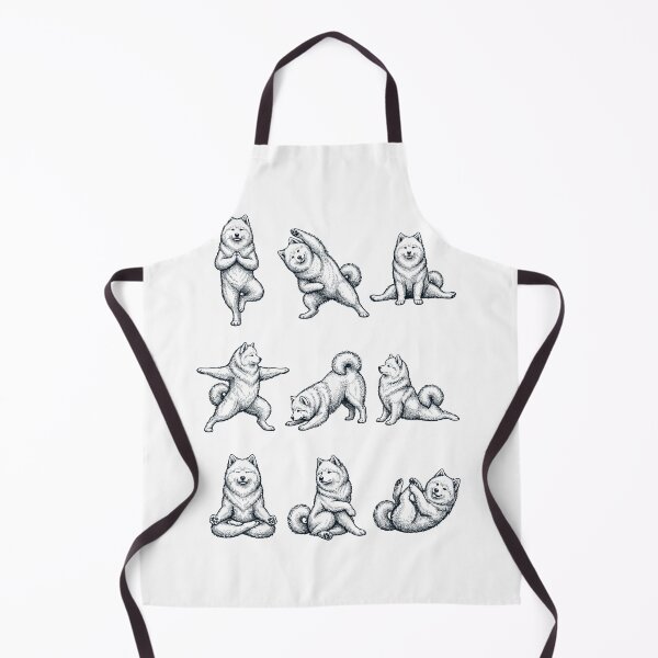 Item preview, Vintage Samoyed Yoga Poses Funny Meditation Dog Mom Lover designed and sold by DoodleTortle.