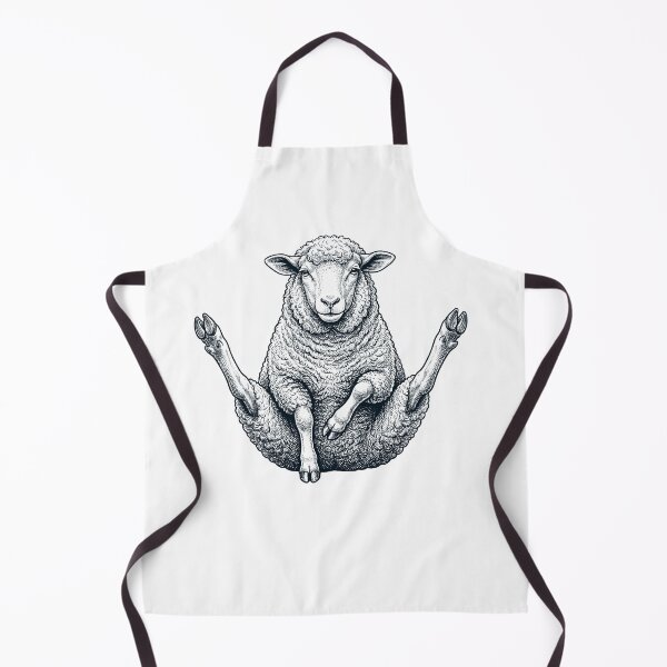 Item preview, Funny Sheep Yoga Pose Animal Lover Meme designed and sold by DoodleTortle.