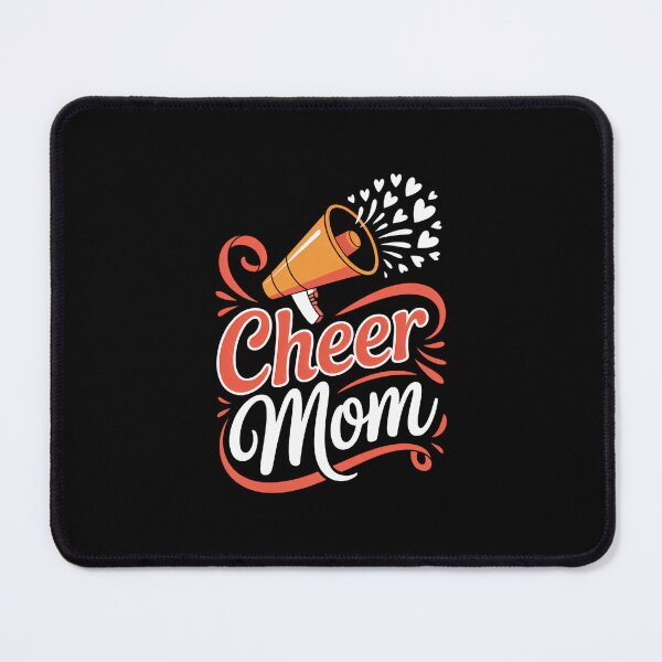 Item preview, Orange Coquette Pom Poms Bow Cheer Mom Mama Cheerleading designed and sold by EllenJast.
