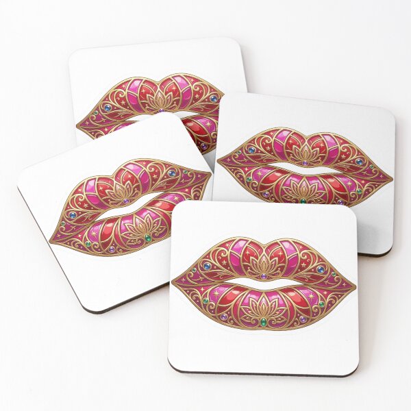 Item preview, Ornamental Jewel Lips Sticker designed and sold by lbm68.