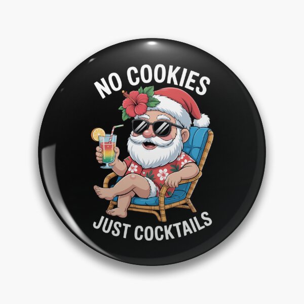 Item preview, No Cookies Just Cocktails Santa Drinking Christmas designed and sold by EllenJast.