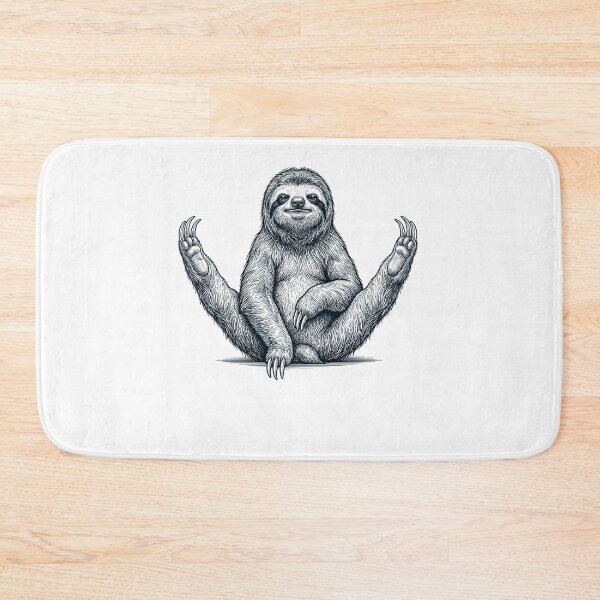 Item preview, Funny Sloth Yoga Pose Animal Lover Meme designed and sold by DoodleTortle.