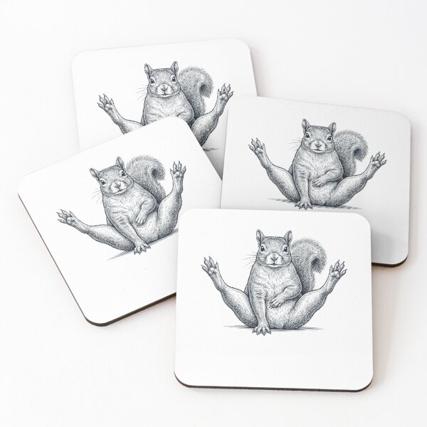 Item preview, Funny Squirrel Yoga Pose Animal Lover Meme designed and sold by DoodleTortle.