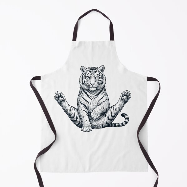 Item preview, Funny Tiger Yoga Pose Animal Lover Meme designed and sold by DoodleTortle.