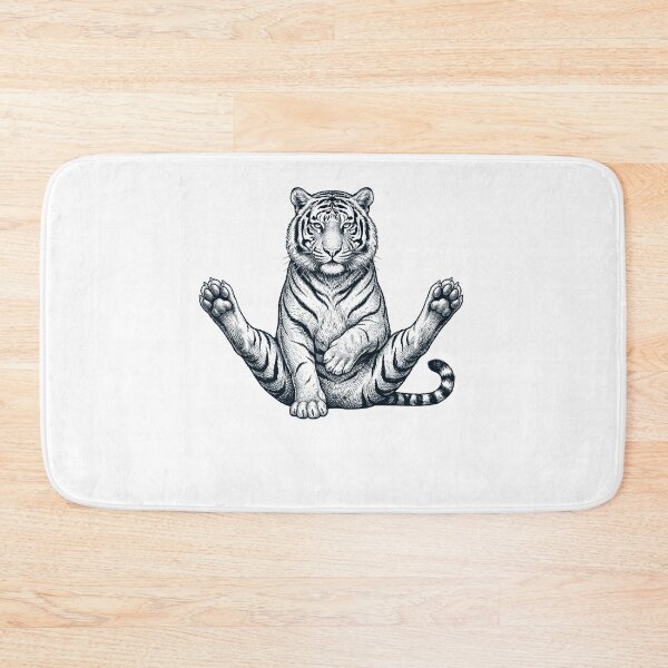 Item preview, Funny Tiger Yoga Pose Animal Lover Meme designed and sold by DoodleTortle.