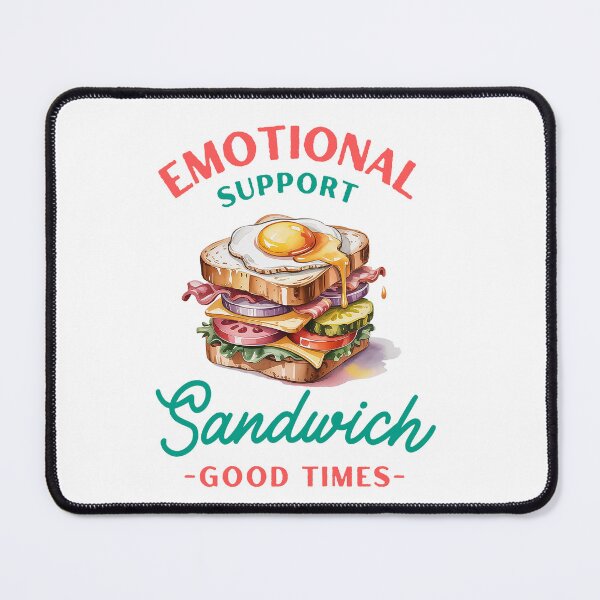 Item preview, Emotional Support Sandwich - Funny Retro Food Graphic Design designed and sold by Verycutethings.