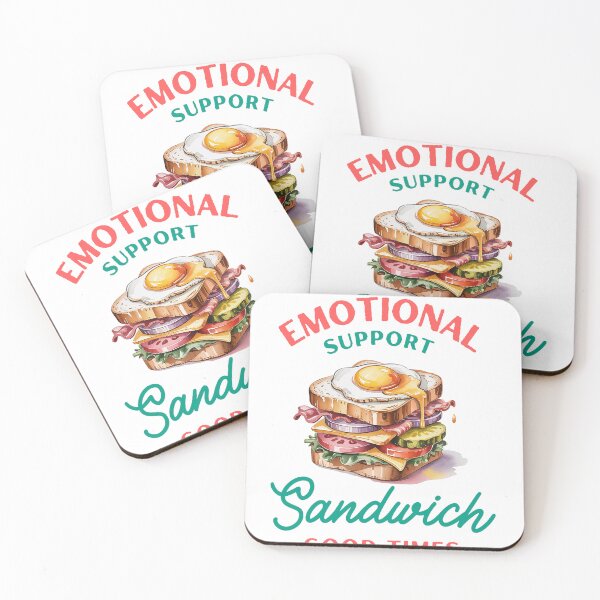 Item preview, Emotional Support Sandwich - Funny Retro Food Graphic Design designed and sold by Verycutethings.