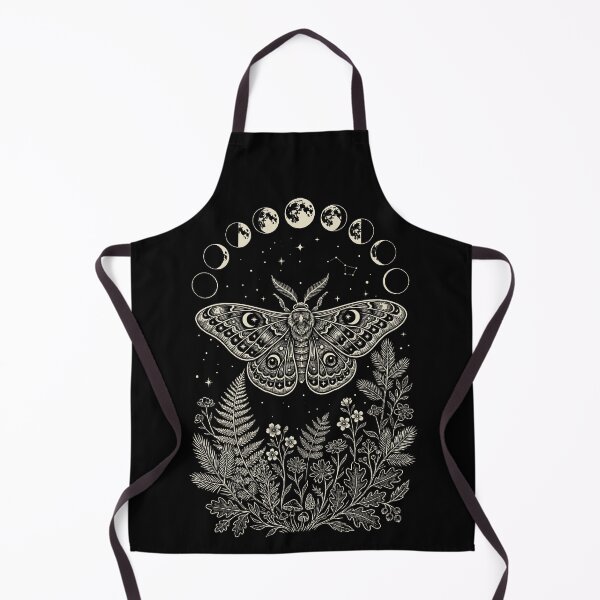 Item preview, Moth Moon Phases – Celestial Lunar Symbol Illustration designed and sold by Skyleton.