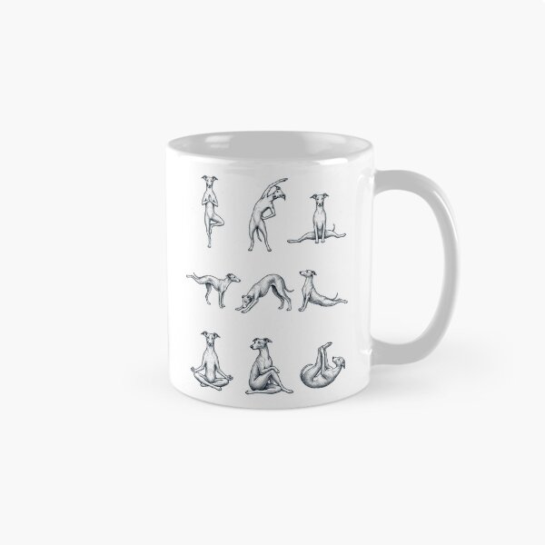 Item preview, Vintage Whippet Yoga Poses Funny Meditation Dog Mom Lover designed and sold by DoodleTortle.