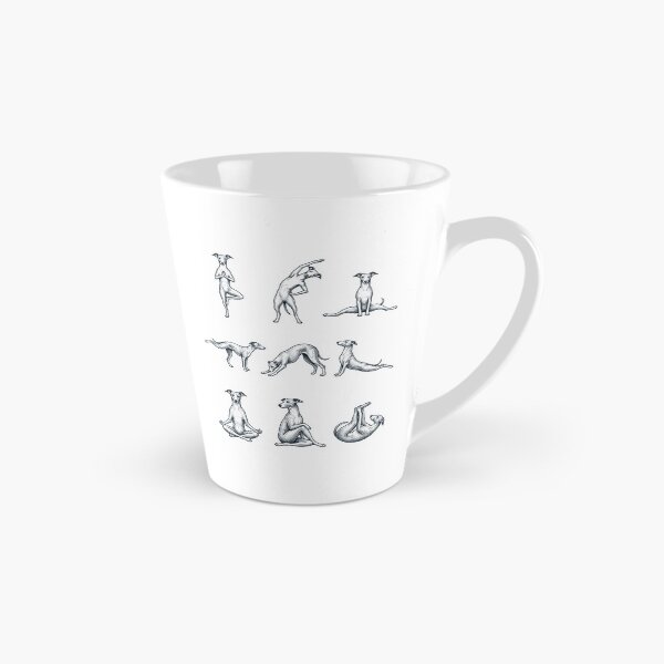 Item preview, Vintage Whippet Yoga Poses Funny Meditation Dog Mom Lover designed and sold by DoodleTortle.