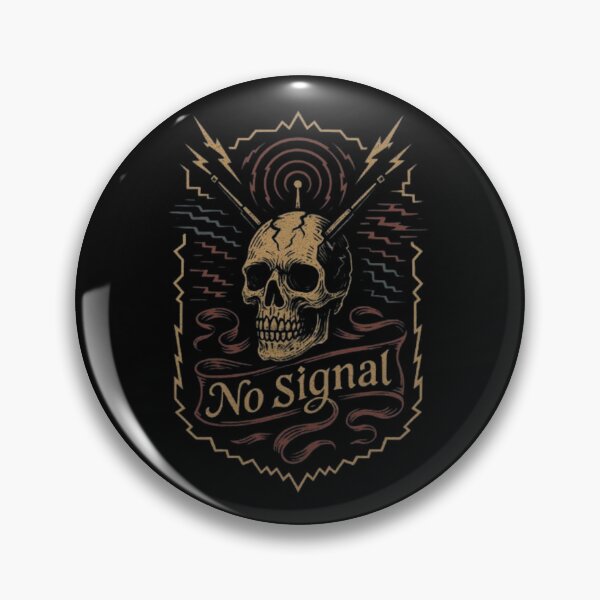 Item preview, No Signal Skull Design, Glitch Skull Art, Cyberpunk Skull, Dark Aesthetic Streetwear, Static Error Skull Design designed and sold by Typologystudios.