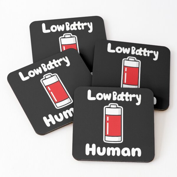 Item preview, Low Battery Human Funny Design designed and sold by The Crafted Spirits.