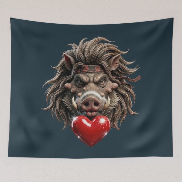 Item preview, Visayan Warty Pig - Flying Kiss designed and sold by Tee-se Me More.