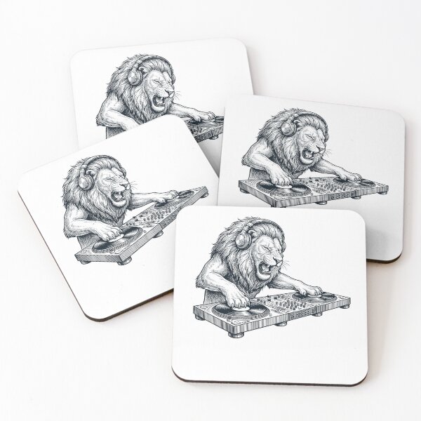 Item preview, Vintage Retro Lion DJ Animal Music Lover designed and sold by TerryConnells.